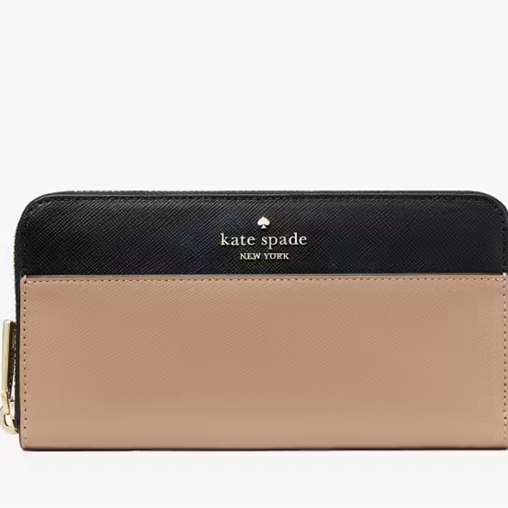 Kate Spade Black and Tan Wallet